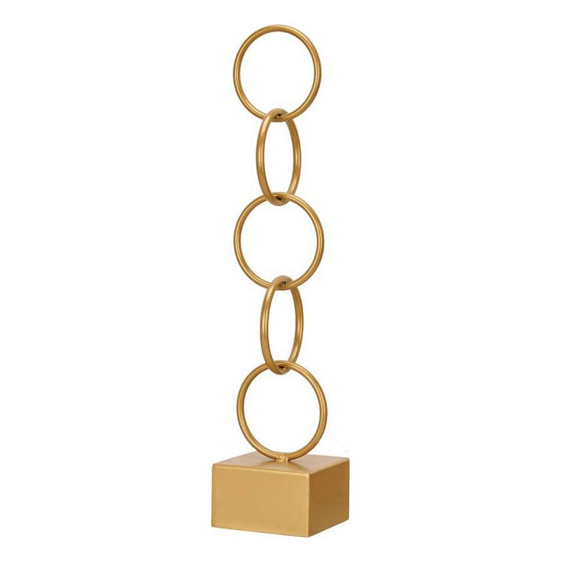 Figurine Décorative Anneaux Doré Métal (12,5 x 60,5 x 12,5 cm) - Acheter à 14,33 € seulement chez Collector's Boutique