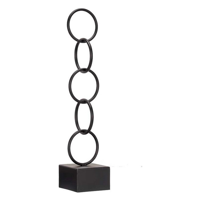 Figurine Décorative Anneaux Noir Métal (12,5 x 60,5 x 12,5 cm) - Acheter à 14,33 € seulement chez Collector's Boutique