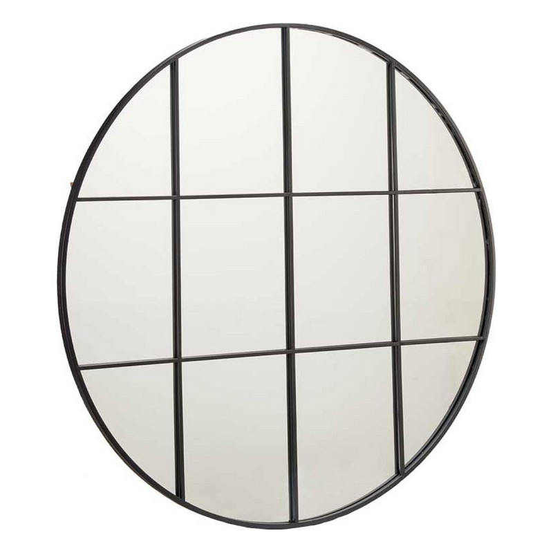 Miroir mural Rond Noir Métal (100 x 2,5 x 100 cm) - Acheter à 85,32 € seulement chez Collector's Boutique