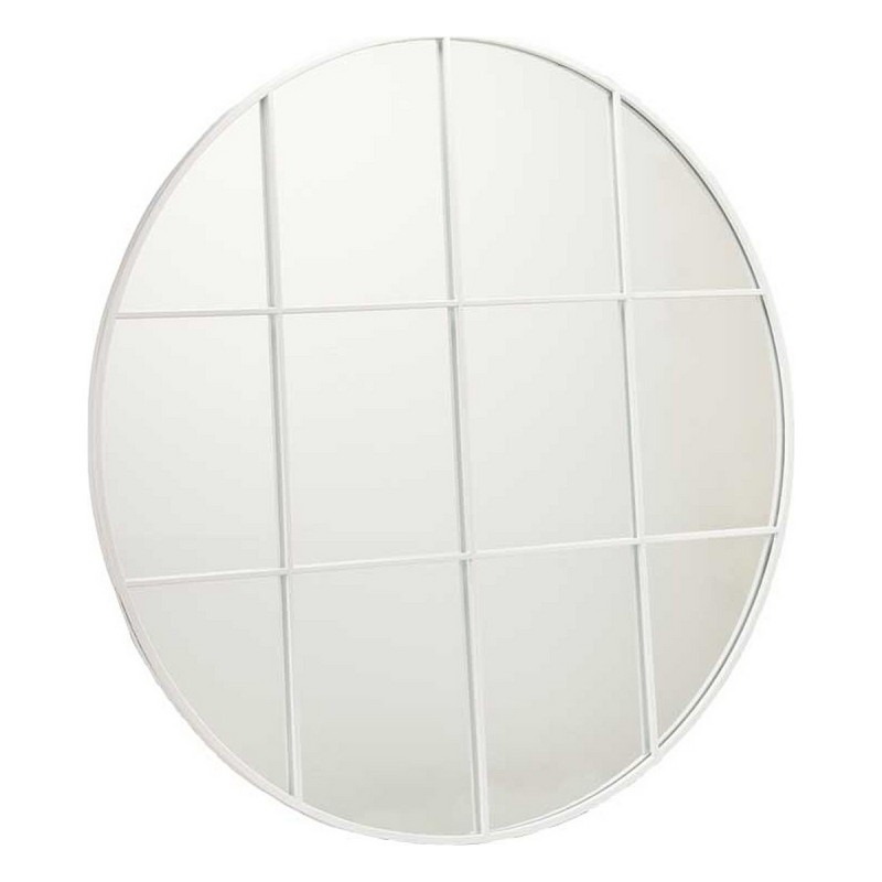 Miroir mural Rond Métal Blanc (100 x 2,5 x 100 cm) - Acheter à 85,32 € seulement chez Collector's Boutique