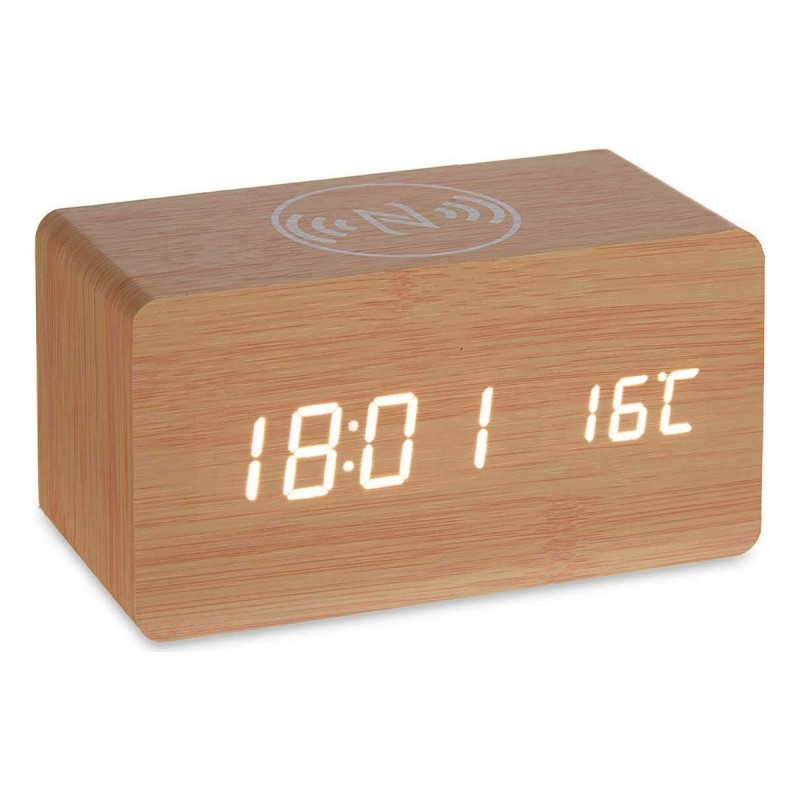 Montre Numérique de Table Marron PVC Bois MDF (15 x 7,5 x 7 cm) - Acheter à 19,73 € seulement chez Collector's Boutique