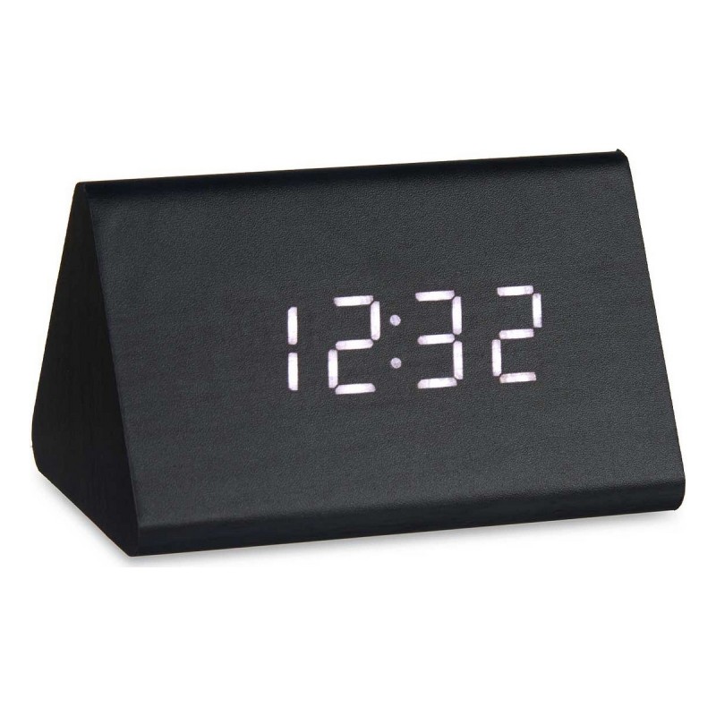 Montre Numérique de Table Noir PVC Bois MDF (11,7 x 7,5 x 8 cm) - Acheter à 10,81 € seulement chez Collector's Boutique