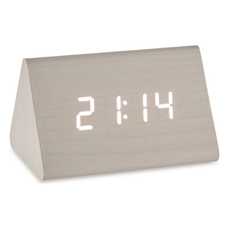 Montre Numérique de Table Blanc PVC Bois MDF (11,7 x 7,5 x 8 cm) - Acheter à 13,51 € seulement chez Collector's Boutique