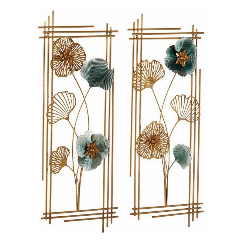 Décoration Suspendue Fleurs 2 Pièces Murale Métal (37 x 3 x 92 cm) - Acheter à 45,85 € seulement chez Collector's Boutique