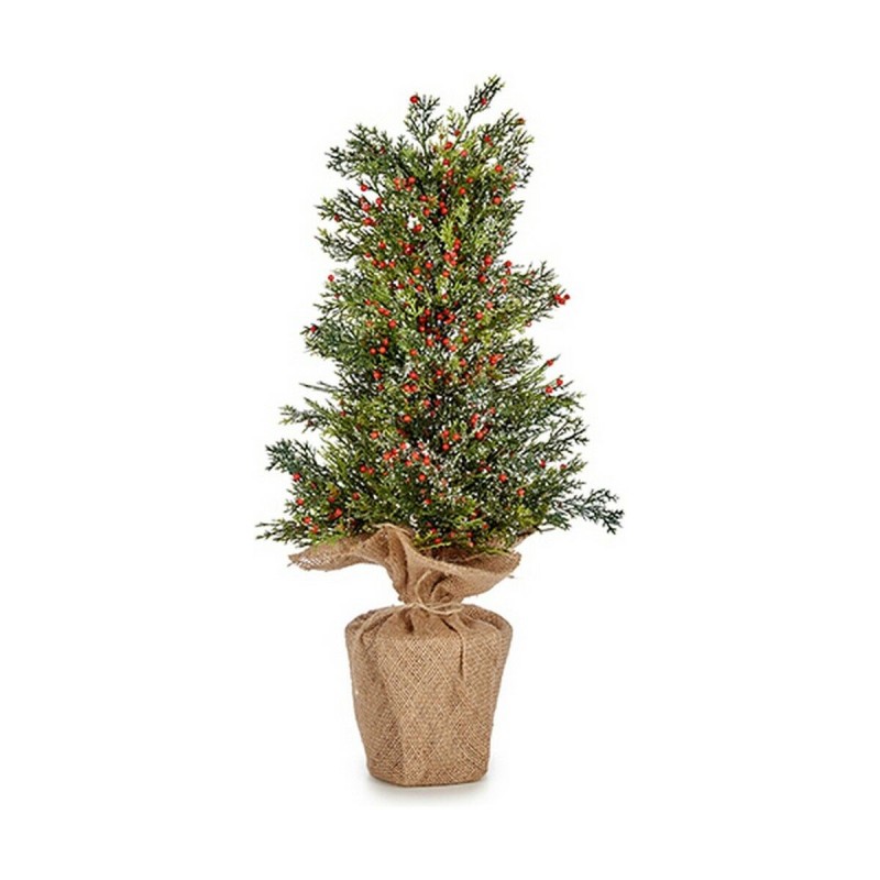 Sapin de Noël Baies Marron Tissu Vert Plastique (16 x 50 x 16 cm) - Acheter à 17,22 € seulement chez Collector's Boutique