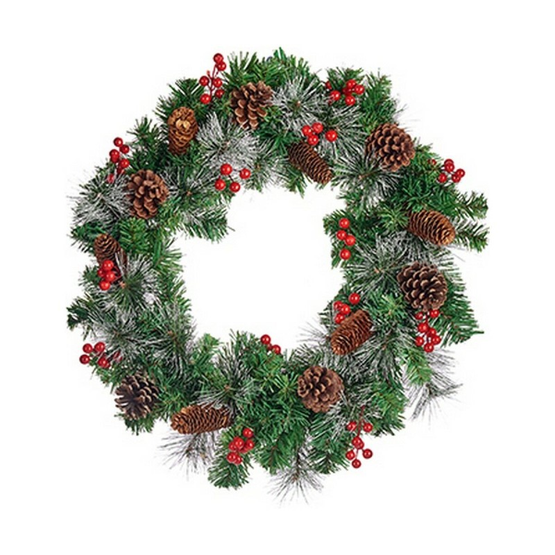 Couronne de Noël Ananas 60 cm Fruits rouges Rouge Vert - Acheter à 28,73 € seulement chez Collector's Boutique