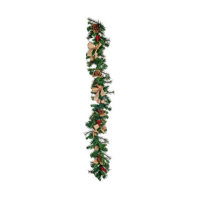 Guirlande de Noël Plastique Rouge Marron Vert (22 x 10 x 176 cm) - Acheter à 26,93 € seulement chez Collector's Boutique