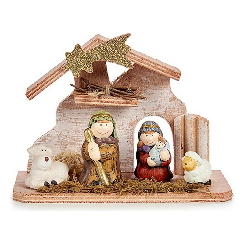 Crèche de Noël Multicouleur Céramique Bois (20 x 14,5 x 8 cm) - Acheter à 10,73 € seulement chez Collector's Boutique