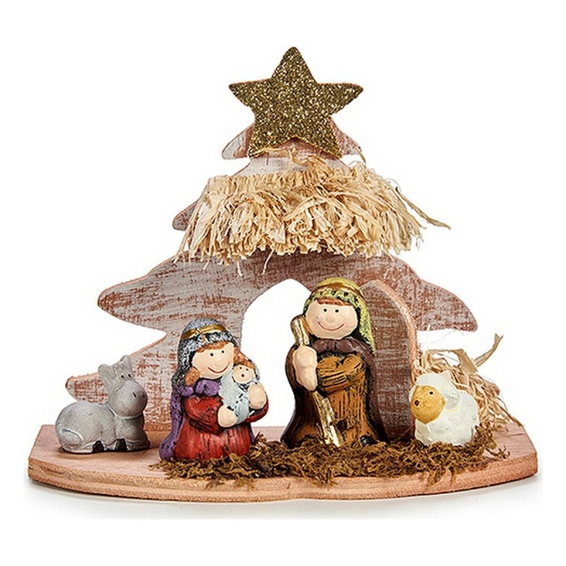 Crèche de Noël Multicouleur Céramique Bois (8,5 x 16,5 x 20 cm) - Acheter à 10,73 € seulement chez Collector's Boutique