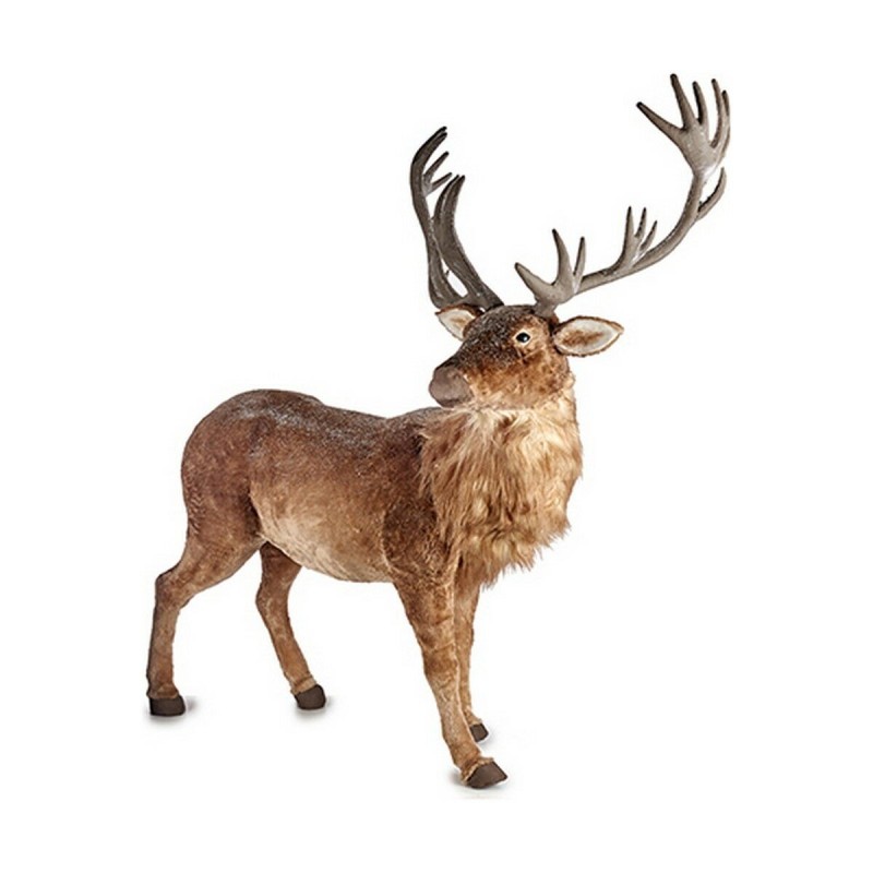 Figurine Décorative Cerf de Noël Synthétique Marron (60 x 162 x 168 cm) - Acheter à 883,54 € seulement chez Collector's Boutique