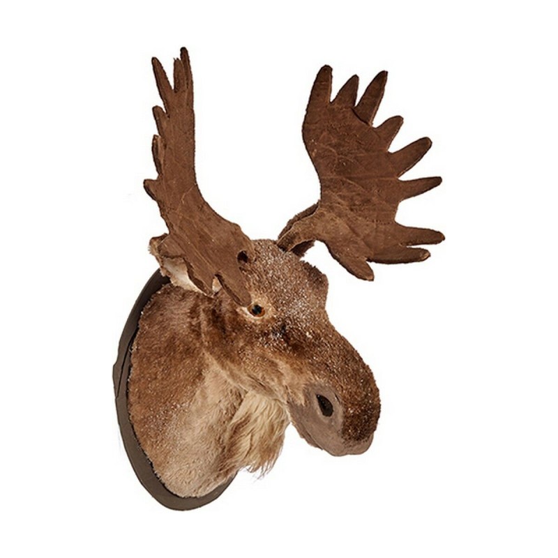 Tête Cerf de Noël Marron Synthétique (60 x 45 x 68,5 cm) - Acheter à 126,17 € seulement chez Collector's Boutique