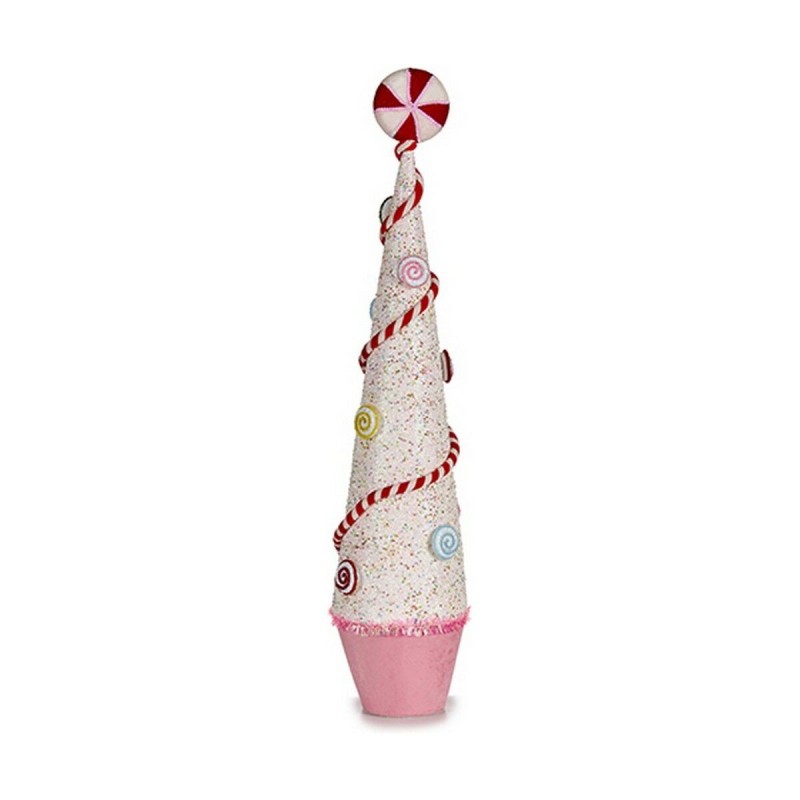 Décoration Noël Cônes Paillettes Rose Blanc (23 x 106 x 23 cm) - Acheter à 69,31 € seulement chez Collector's Boutique