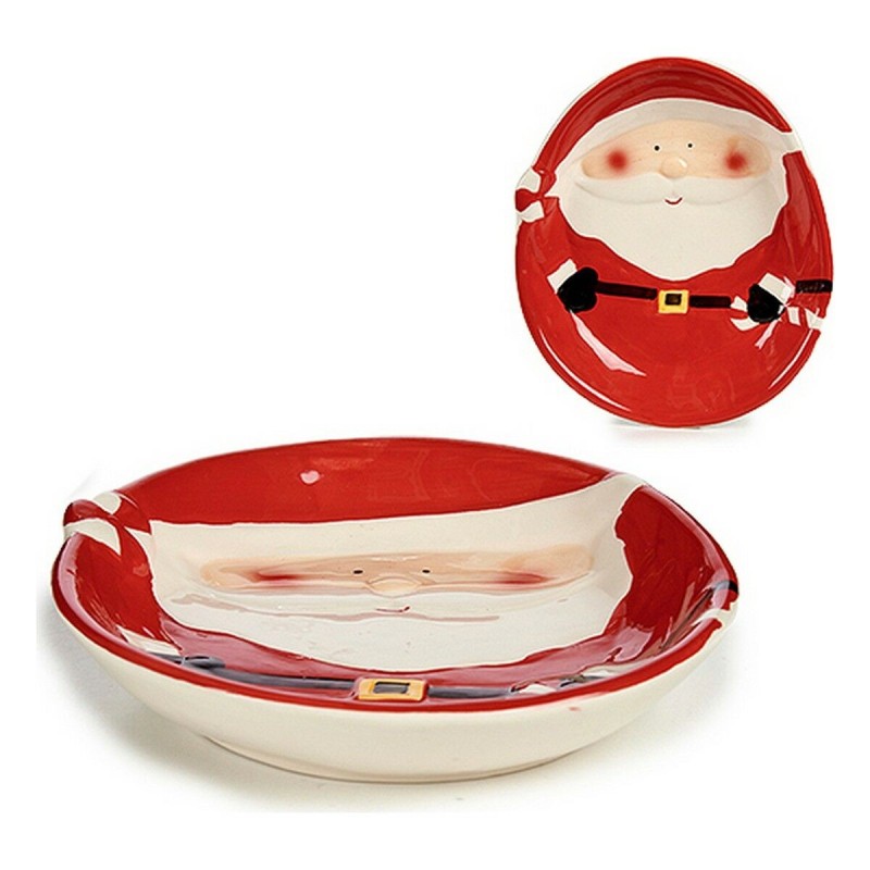 Centre de Table Père Noël Céramique Rouge (19,5 x 4 x 23 cm) - Acheter à 9,13 € seulement chez Collector's Boutique