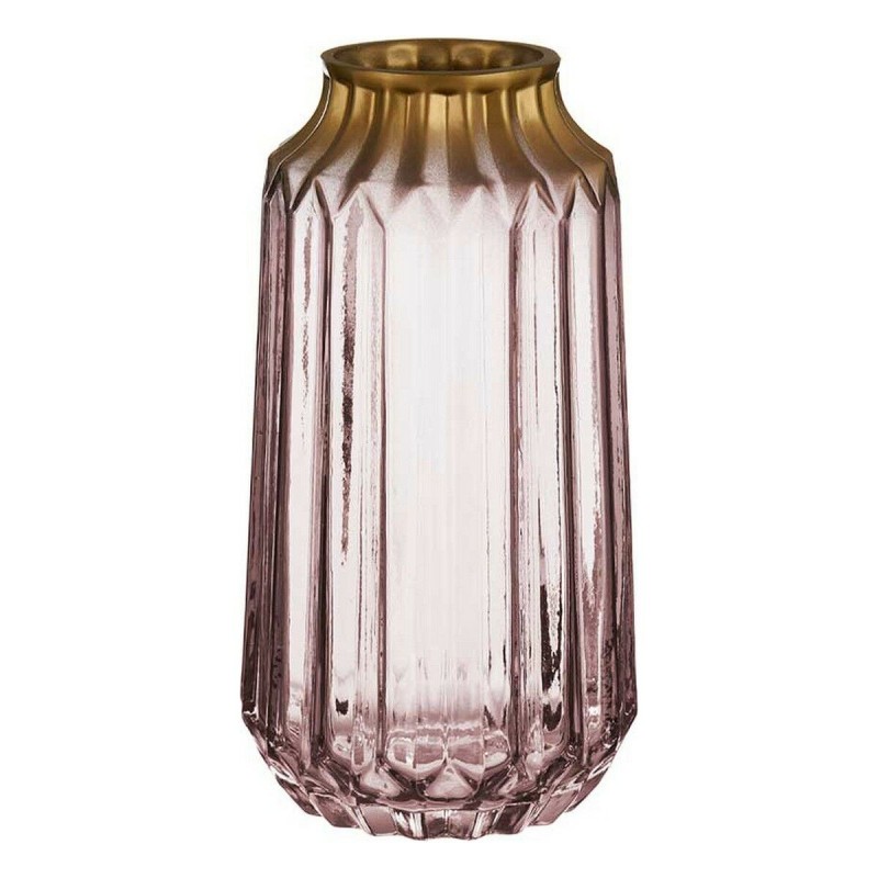 Vase Doré Rose verre (13 x 23,5 x 13 cm) - Acheter à 14,33 € seulement chez Collector's Boutique