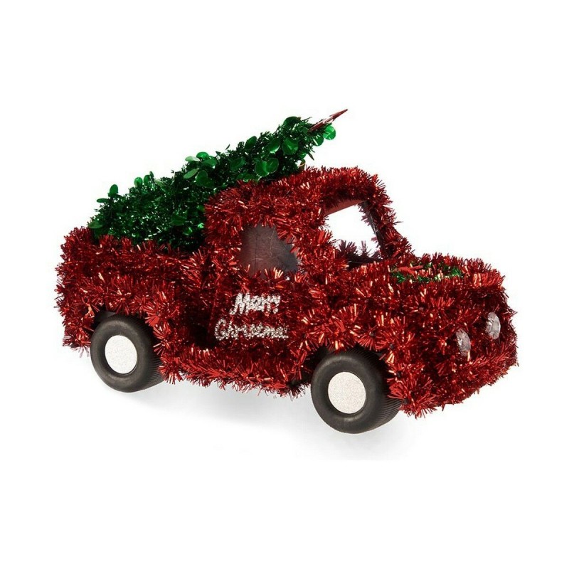 Figurine Décorative Voiture Noël guirlande Rouge Vert Plastique polypropylène (15 x 18 x 27 cm) - Acheter à 7,49 € seulement che