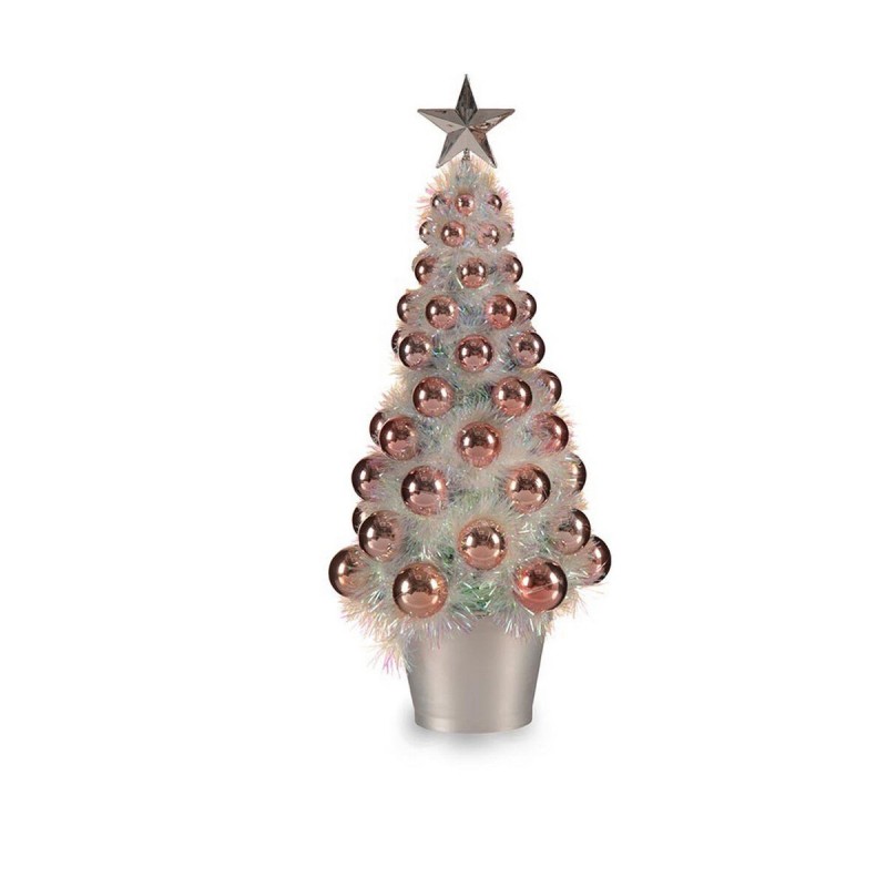 Sapin de Noël Iridescent Rose Plastique polypropylène (16 x 37,5 x 16 cm) - Acheter à 10,37 € seulement chez Collector's Boutiqu