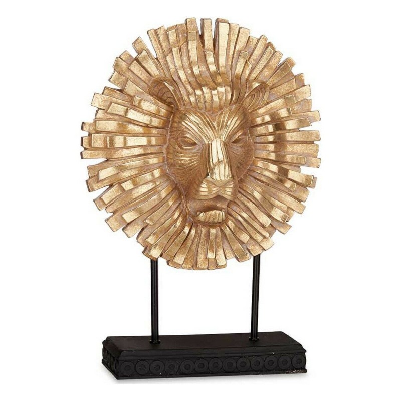 Figurine Décorative Lion Noir Doré Polyrésine (28 x 38,5 x 11,5 cm) - Acheter à 25,13 € seulement chez Collector's Boutique