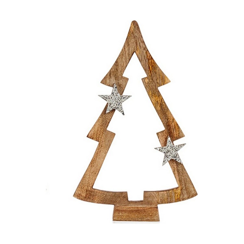 Sapin de Noël Marron silhouette Argenté Bois (7,5 x 58,5 x 37 cm) - Acheter à 24,31 € seulement chez Collector's Boutique