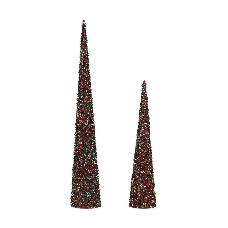 Décoration Noël Cônes 2 Pièces Paillettes Bleu Fuchsia Plastique - Acheter à 14,33 € seulement chez Collector's Boutique