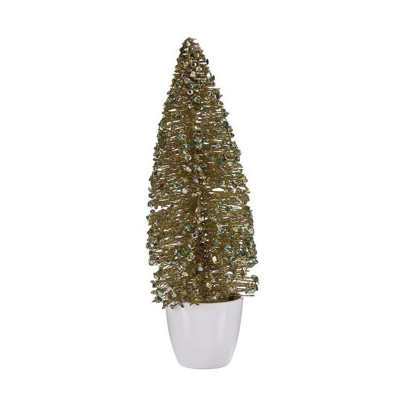 Sapin de Noël Moyen Doré Bronze Plastique (10 x 33 x 10 cm) - Acheter à 8,39 € seulement chez Collector's Boutique