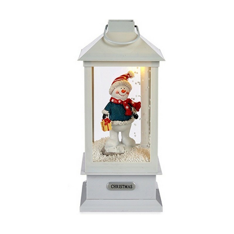 lanterne à neige 16,5 x 33 cm Bonhomme de Neige Blanc Plastique Polyrésine - Acheter à 34,13 € seulement chez Collector's Boutiq