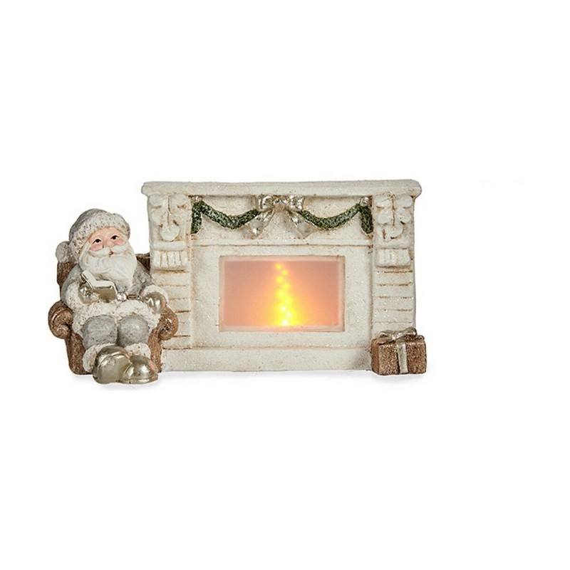 Figurine Décorative Père Noël Cheminée Blanc Polyrésine (16,5 x 19 x 37 cm) - Acheter à 34,13 € seulement chez Collector's Bouti