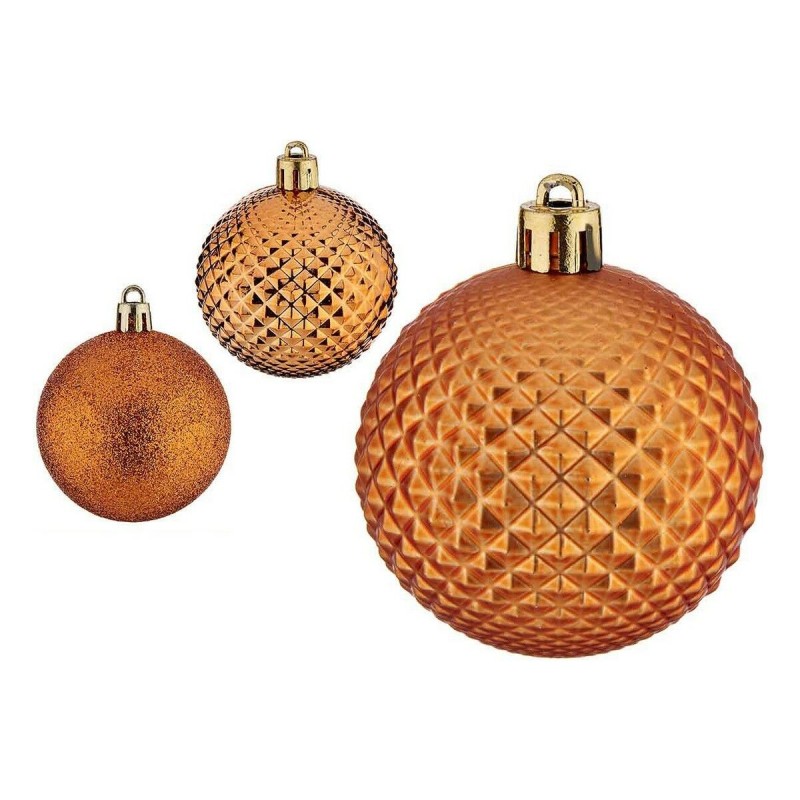 Boules de Noël Ø 6 cm 6 Unités Orange PVC - Acheter à 2,63 € seulement chez Collector's Boutique