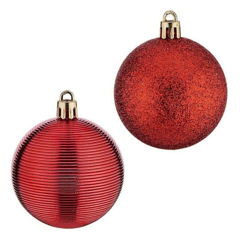 Boules de Noël Ø 6 cm 8 Unités Rouge PVC - Acheter à 3,12 € seulement chez Collector's Boutique