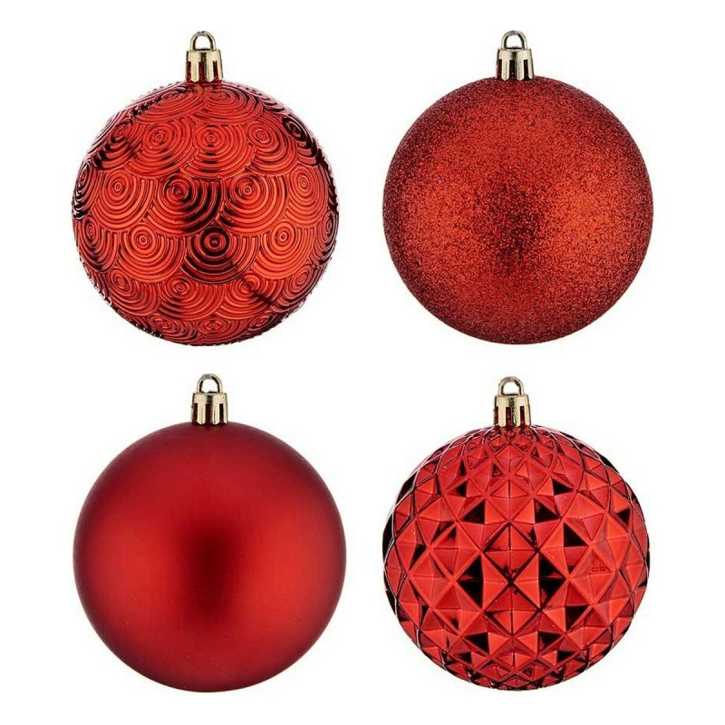 Boules de Noël Ø 8 cm 25 Unités Rouge PVC - Acheter à 13,51 € seulement chez Collector's Boutique