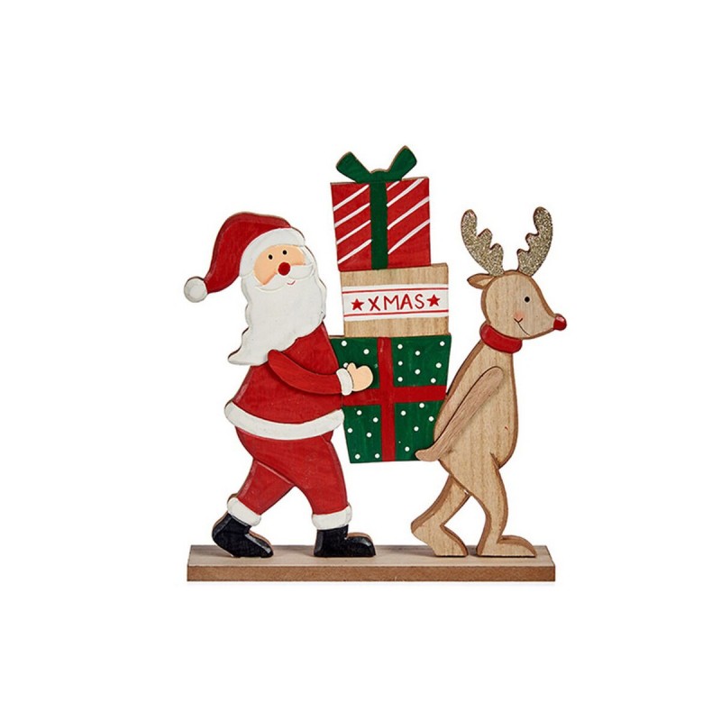 Figurine Décorative Père Noël Renne Bois (5 x 26 x 22 cm) - Acheter à 8,29 € seulement chez Collector's Boutique