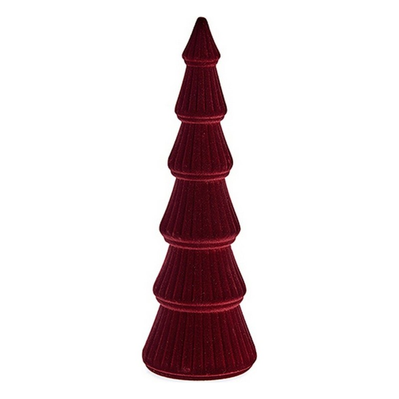 Sapin de Noël Bois Velours Bordeaux (11 x 34 x 11 cm) - Acheter à 10,28 € seulement chez Collector's Boutique