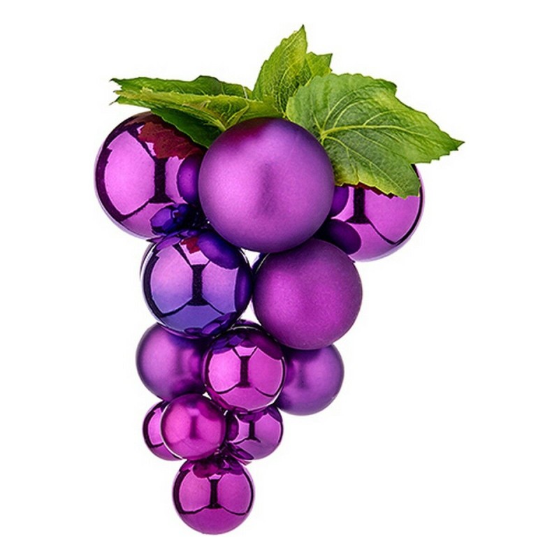 Boules de Noël Grand Raisins Violet Plastique - Acheter à 13,97 € seulement chez Collector's Boutique