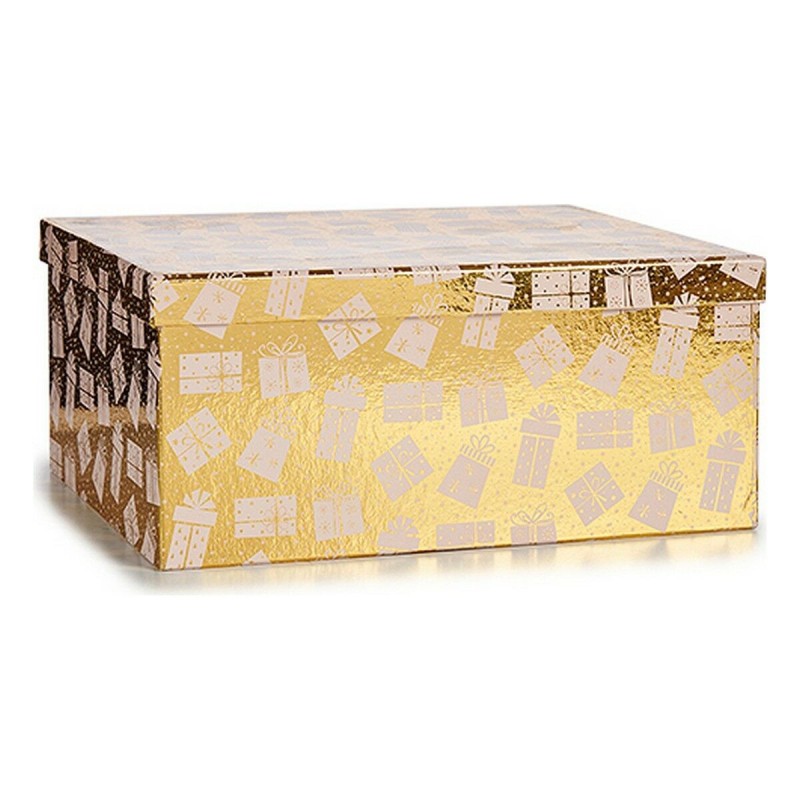 Set de boîtes décoratives Noël 10 Pièces Boîte Cadeau Doré Carton - Acheter à 39,53 € seulement chez Collector's Boutique