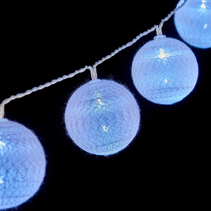 Guirlande de boules LED Ø 4 cm Blanc (2 m) - Acheter à 6,32 € seulement chez Collector's Boutique