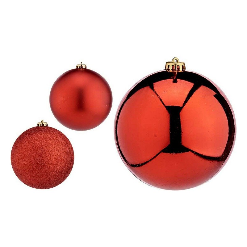 Boules de Noël 6 Unités Rouge Plastique - Acheter à 18,91 € seulement chez Collector's Boutique