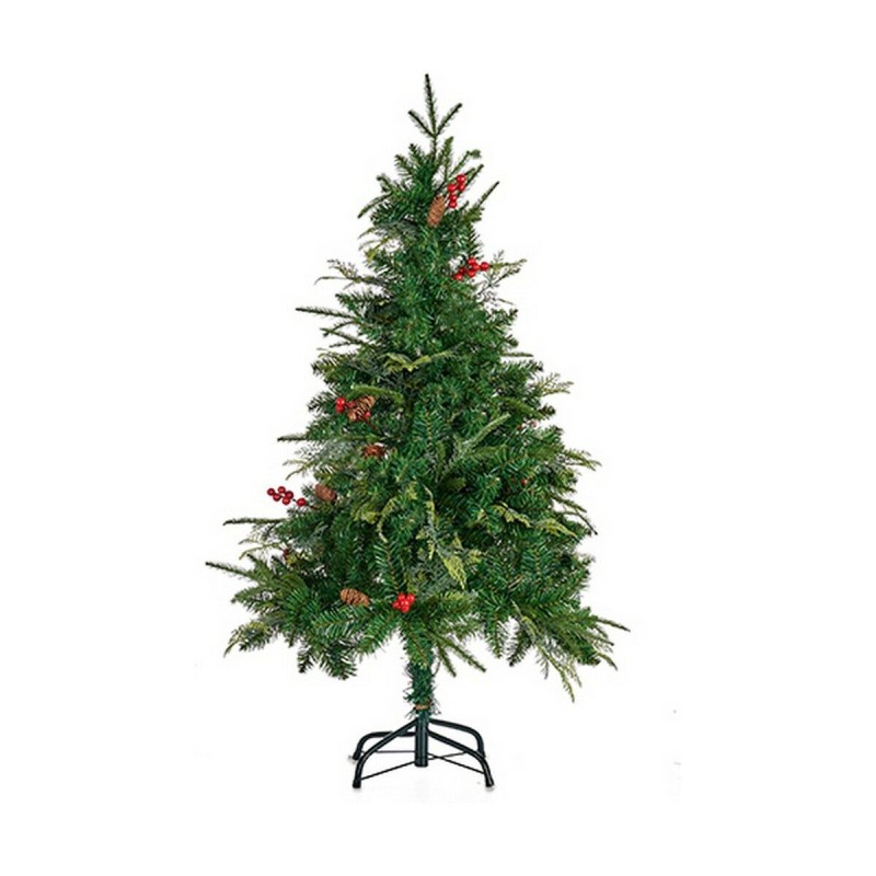 Sapin de Noël Rouge Métal Marron Vert Plastique (97 x 97 x 180 cm) - Acheter à 67,28 € seulement chez Collector's Boutique