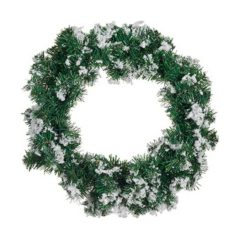 Couronne de Noël Flocons de neige Blanc Vert (45 x 15 x 45 cm) - Acheter à 13,07 € seulement chez Collector's Boutique