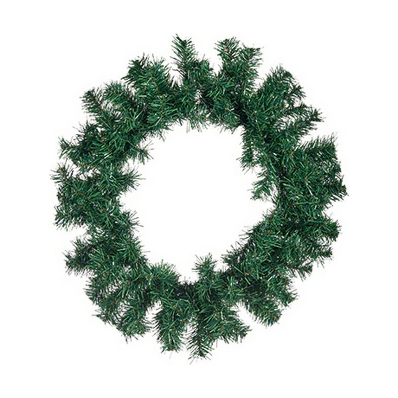 Couronne de Noël Vert Plastique (40 x 6 x 40 cm) - Acheter à 9,07 € seulement chez Collector's Boutique