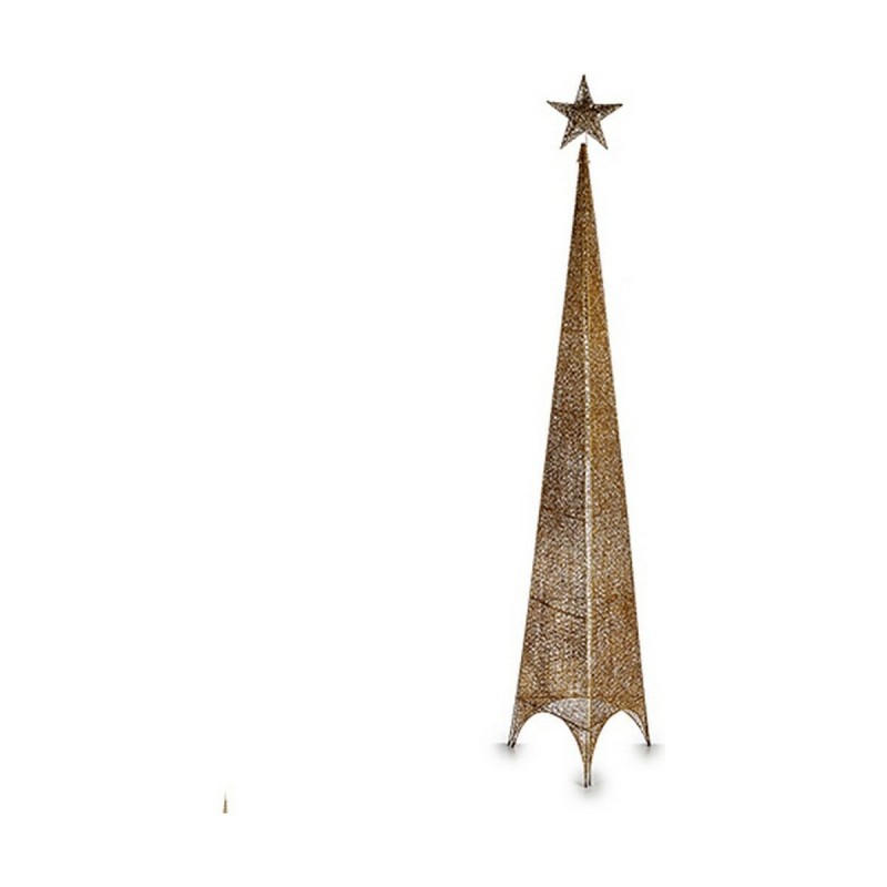 Sapin de Noël Tour Doré Métal Plastique (Ø 39 x 186 cm) - Acheter à 25,13 € seulement chez Collector's Boutique