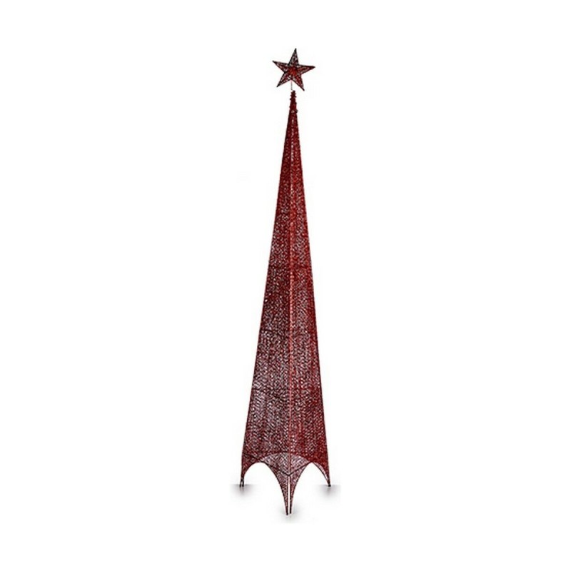 Sapin de Noël Tour Rouge Métal Plastique (Ø 34 x 154 cm) - Acheter à 17,93 € seulement chez Collector's Boutique