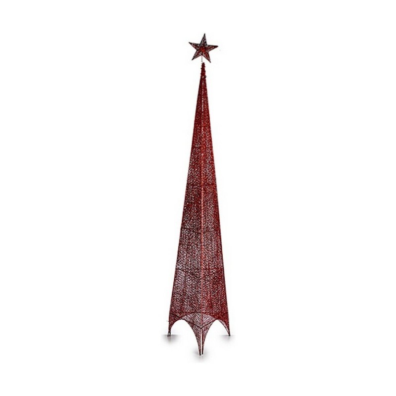 Sapin de Noël Tour Rouge Métal Plastique (Ø 39 x 186 cm) - Acheter à 25,13 € seulement chez Collector's Boutique