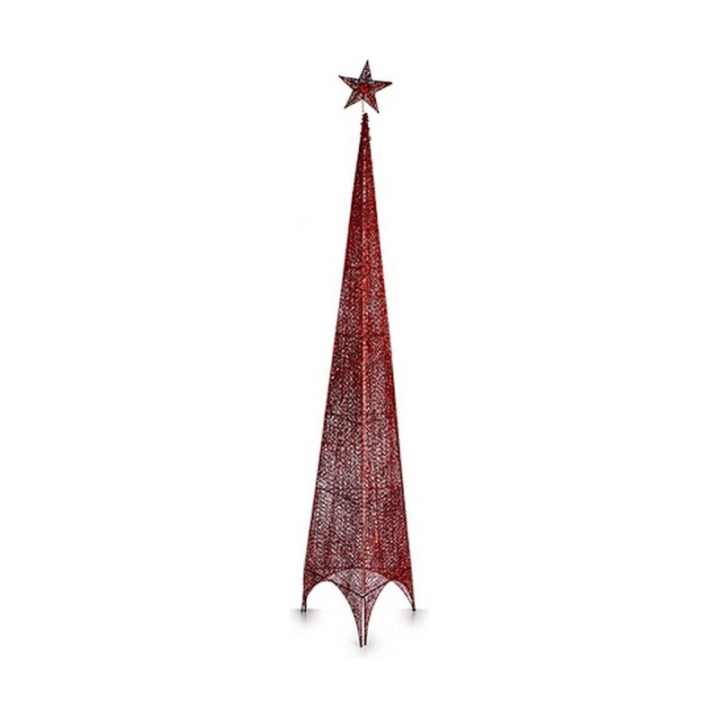 Sapin de Noël Tour Rouge Métal Plastique (Ø 42 x 218 cm) - Acheter à 30,53 € seulement chez Collector's Boutique