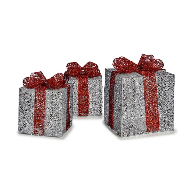 Ensemble Décorations de Noël Argenté Métal 3 Pièces Boîte Cadeau - Acheter à 30,53 € seulement chez Collector's Boutique