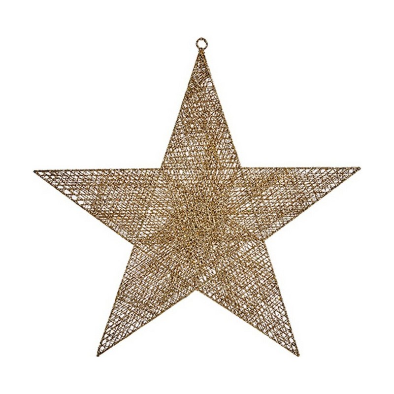 Décorations de Noël Doré Étoile Métal (60 x 61,5 x 0,5 cm) - Acheter à 9,07 € seulement chez Collector's Boutique