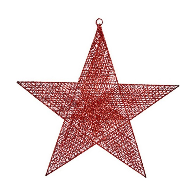 Décorations de Noël Rouge Étoile Métal (50 x 51,5 x 0,5 cm) - Acheter à 7,73 € seulement chez Collector's Boutique