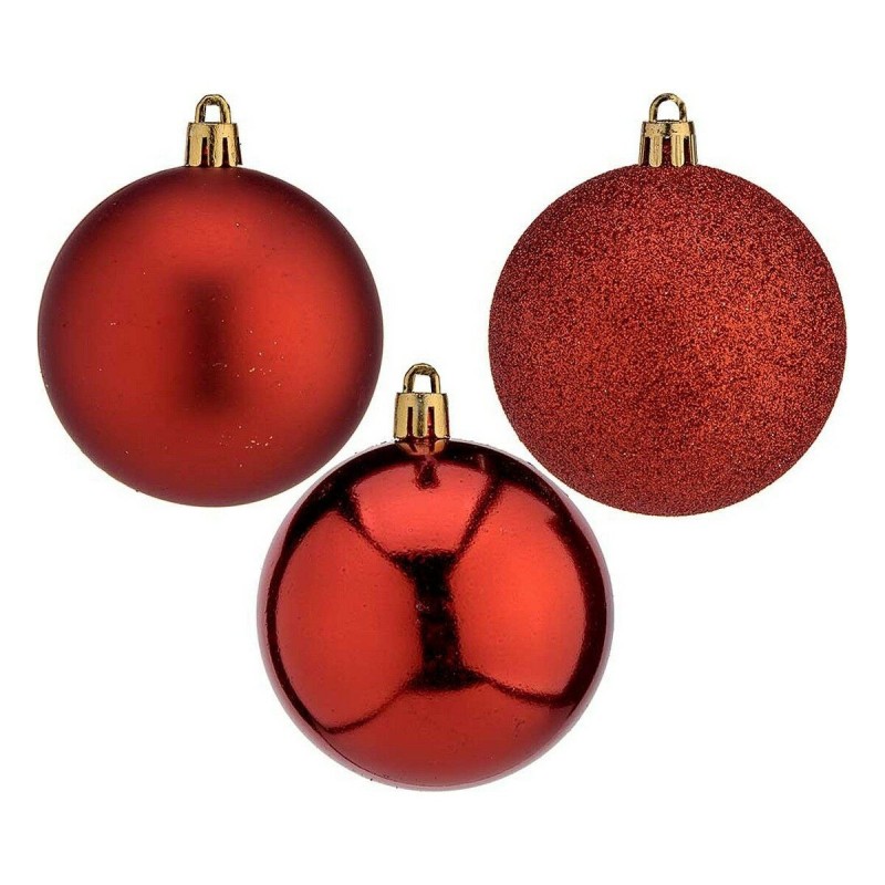 Boules de Noël Ø 7 cm 20 Unités Rouge Plastique - Acheter à 9,55 € seulement chez Collector's Boutique