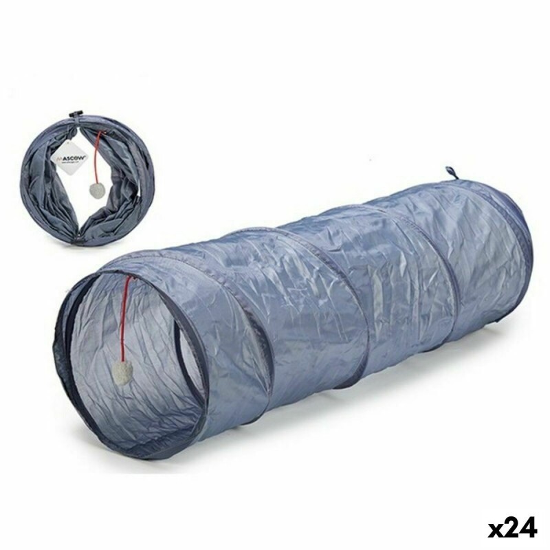 Tunnel de Jeu Pliable pour Animaux de Compagnie Polyester (90 x 25 x 25 cm) (24 Unités) - Acheter à 103,60 € seulement chez Coll