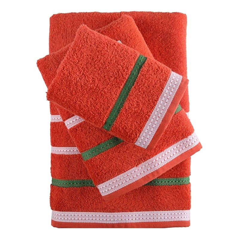 Ensemble de serviettes de toilette Benetton Rouge (4 pcs) - Acheter à 19,44 € seulement chez Collector's Boutique