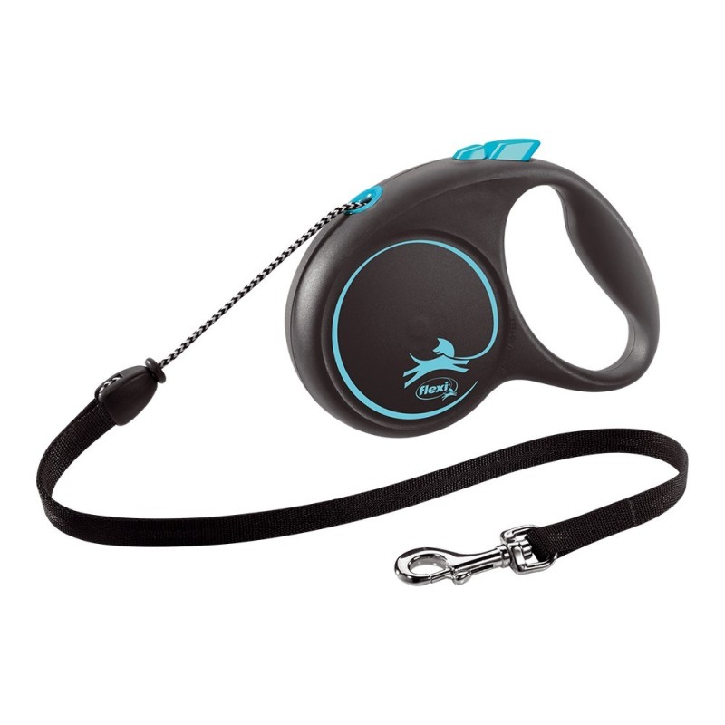 Laisse pour Chien Flexi BLACK DESIGN 5 m Bleu Taille XS - Acheter à 11,63 € seulement chez Collector's Boutique