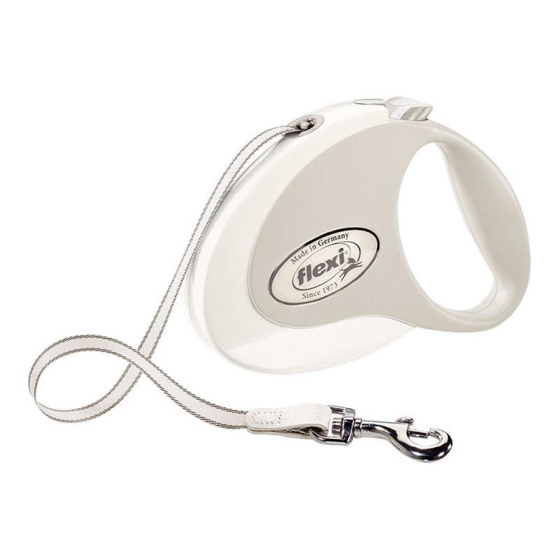 Laisse pour Chien Flexi Style 5 m Taille M Blanc - Acheter à 20,27 € seulement chez Collector's Boutique